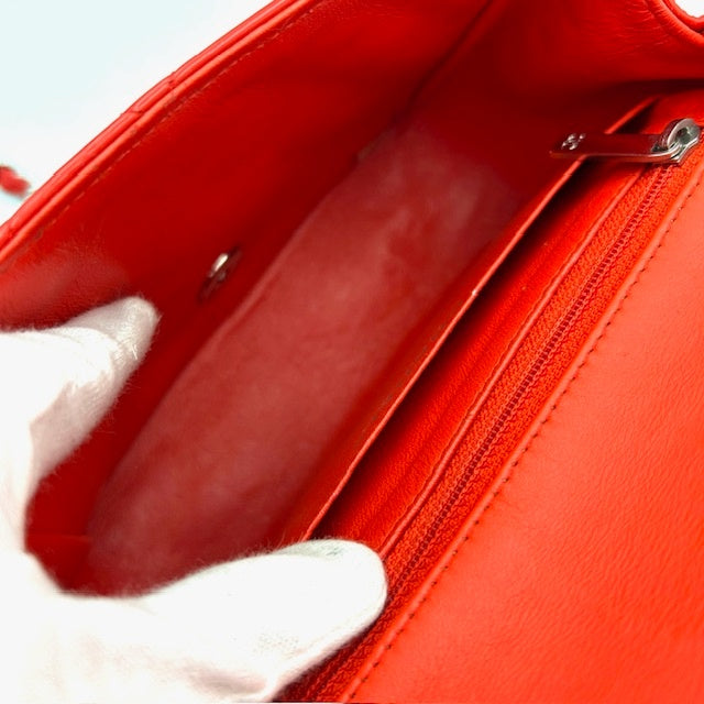 シャネル CHANEL ミニマトラッセ パテント マトラッセ チェーンショルダーバック 16