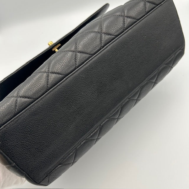 シャネル CHANEL キャビンスキン マトラッセ ケリー型 ハンドバッグ