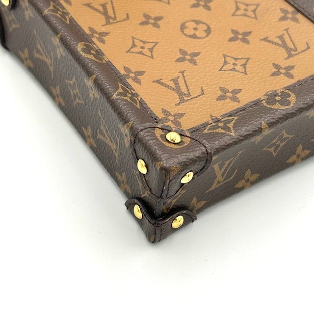 ルイヴィトン モノグラム リバース トランク ヴェルティカル ポシェット ショルダーバック