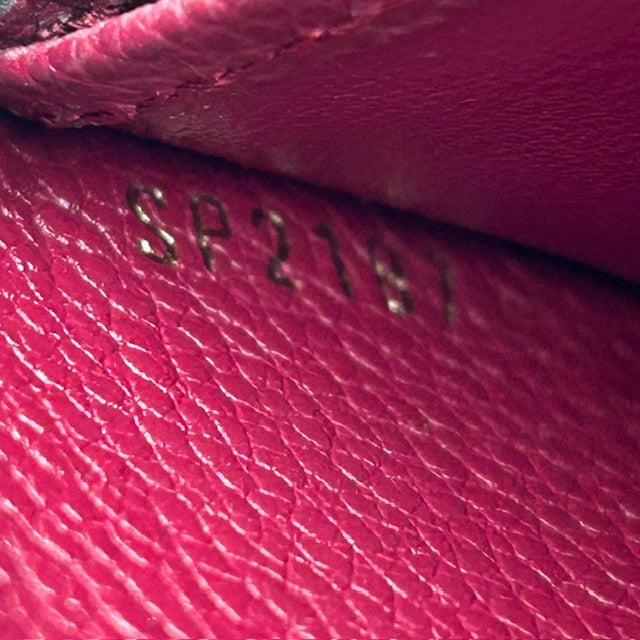 ルイヴィトン モノグラム アンプラント ジッピーウォレット ワインレッド 長財布