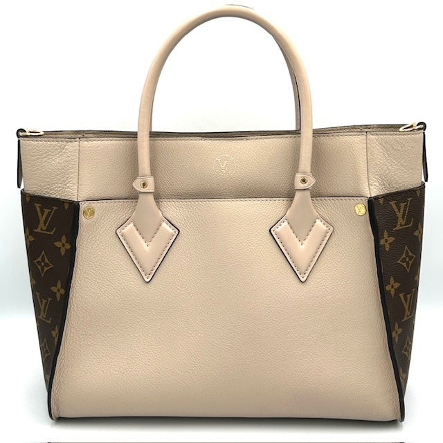 ルイヴィトン モノグラム オンマイサイド ベージュ ハンドバッグ