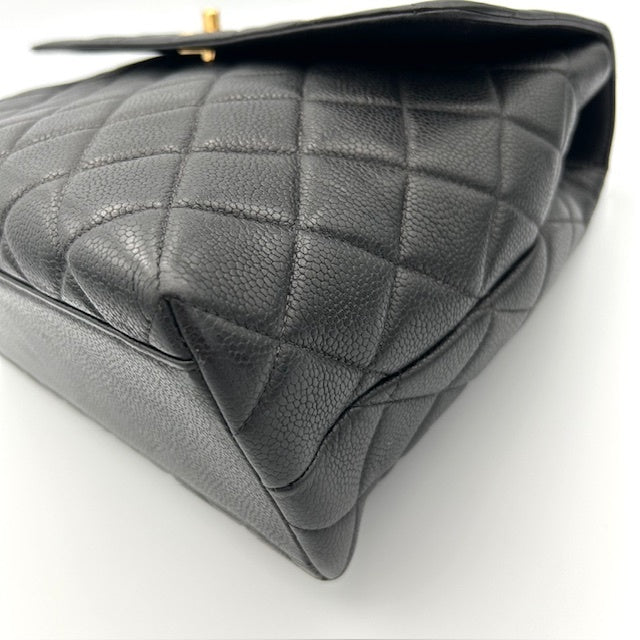 シャネル CHANEL キャビンスキン マトラッセ ケリー型 ハンドバッグ