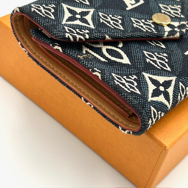 ルイヴィトン ジャガード ポルトフォイユ・ヴィクトリーヌ 三つ折り財布