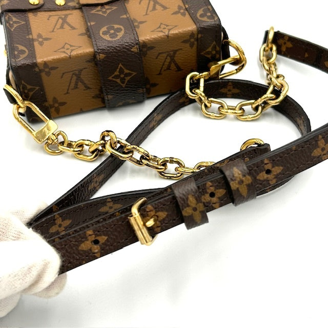 ルイヴィトン モノグラム リバース トランク ヴェルティカル ポシェット ショルダーバック