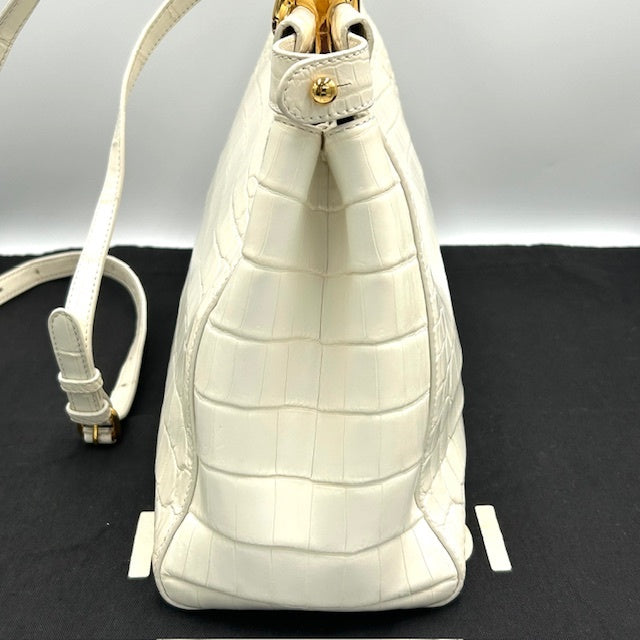 FENDI フェンディ ピーカブー クロコダイル 2way ショルダー ハンドバック