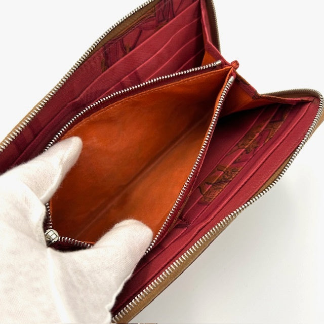HERMES エルメス アザップロング シルクイン 長財布