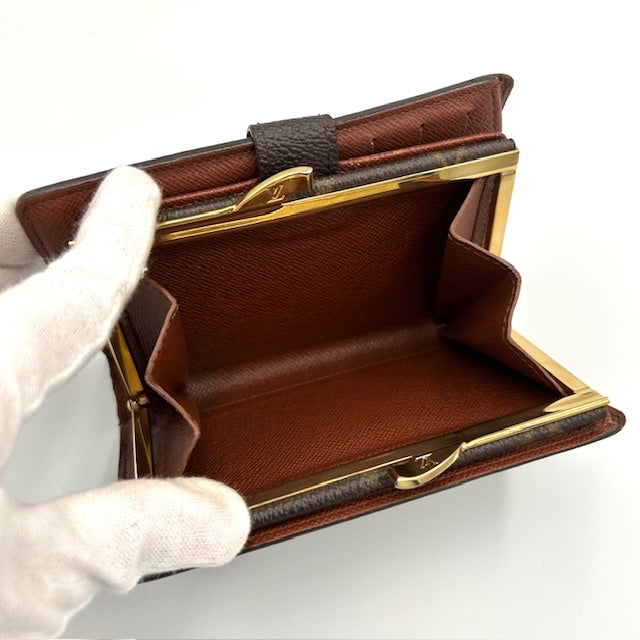 ルイヴィトン ポルトフォイユ・ヴィエノワ モノグラム がま口二つ折り財布