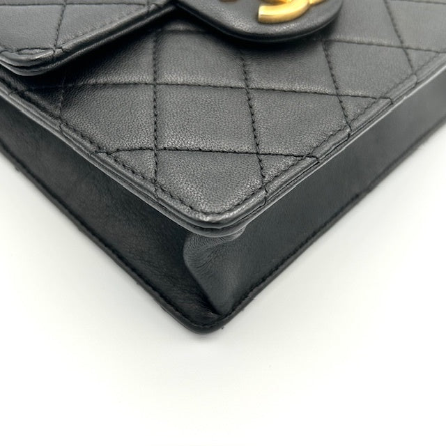 シャネル CHANEL マトラッセ ラムスキン パール チェーンショルダーバッグ