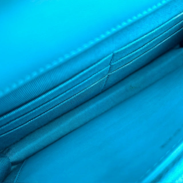 シャネル CHANEL マトラッセ パテント 2.55 チェーンウォレット