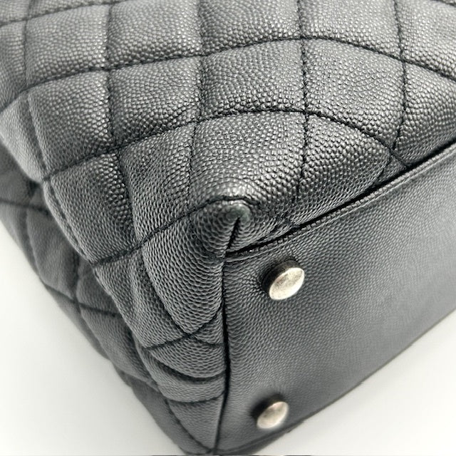 シャネル CHANEL ココハンドル キャビアスキン マトラッセ 2way ショルダー ハンドバッグ