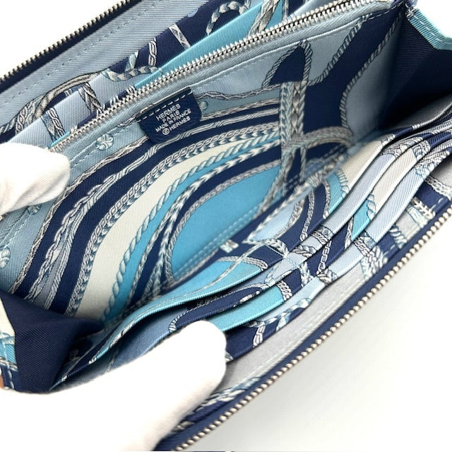 エルメス HERMES アザップロング ヴォーエプソン シルクイン 長財布