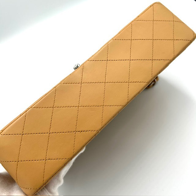 シャネル CHANEL マトラッセ ダブルフラップ 25 ラムスキン チェーンショルダーバック