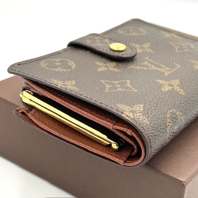 ルイヴィトン ポルトフォイユ・ヴィエノワ モノグラム がま口二つ折り財布