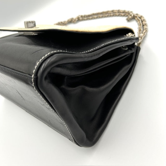 CHANEL シャネル チョコバー 2.55 チェーン ラムスキン ショルダーバッグ