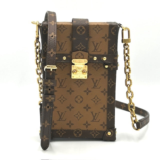 ルイヴィトン モノグラム リバース トランク ヴェルティカル ポシェット ショルダーバック