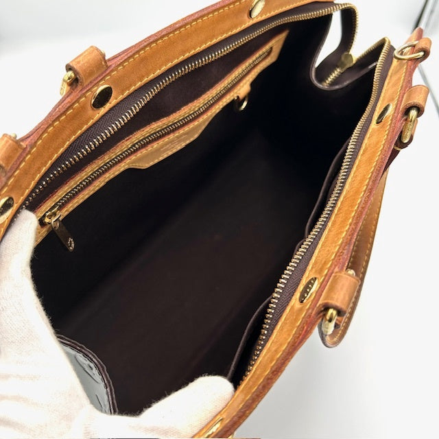 ルイヴィトン ブレアMM ヴェルニ モノグラム ハンドバッグ ショルダー付