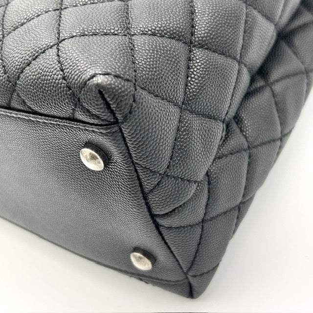 シャネル CHANEL ココハンドル キャビアスキン マトラッセ 2way ショルダー ハンドバッグ