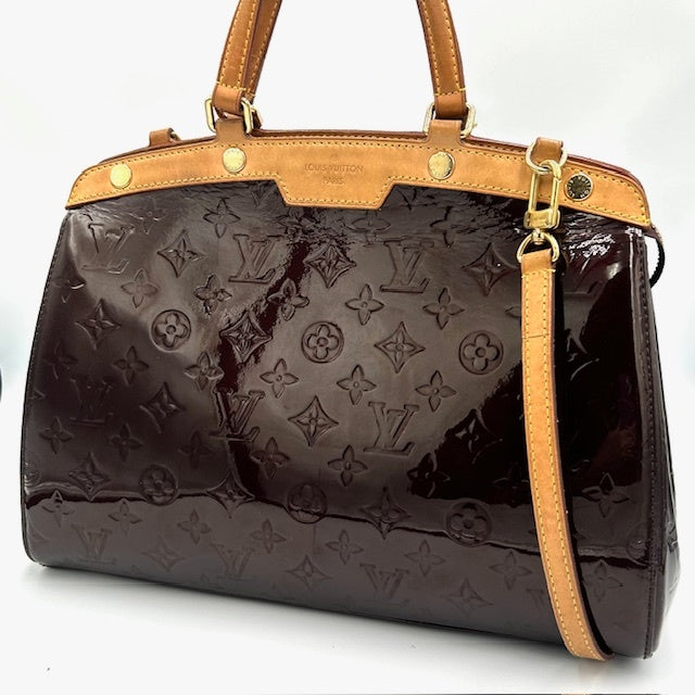 ルイヴィトン ブレアMM ヴェルニ モノグラム ハンドバッグ ショルダー付