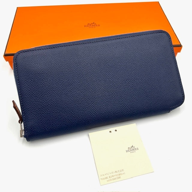 エルメス HERMES アザップロング ヴォーエプソン シルクイン 長財布