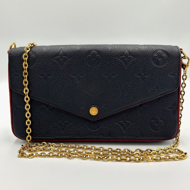 ルイヴィトン モノグラム アンプラント フェリシー チェーン ショルダーバッグ