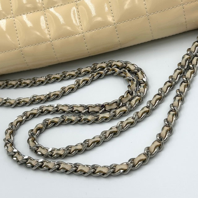 CHANEL シャネル チョコバー 2.55 チェーン ラムスキン ショルダーバッグ