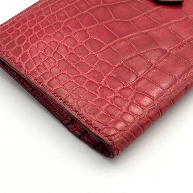 エルメス HERMES ベアン アリゲーター 長財布