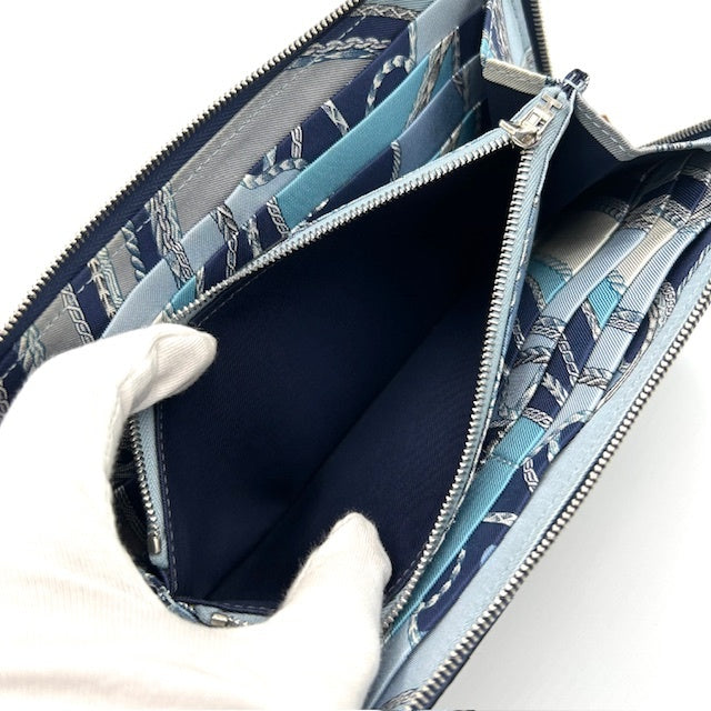 エルメス HERMES アザップロング ヴォーエプソン シルクイン 長財布