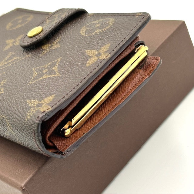 ルイヴィトン ポルトフォイユ・ヴィエノワ モノグラム がま口二つ折り財布