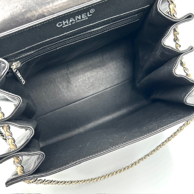 CHANEL シャネル チョコバー 2.55 チェーン ラムスキン ショルダーバッグ