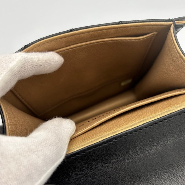 シャネル CHANEL マトラッセ ラムスキン パール チェーンショルダーバッグ