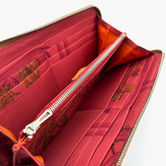 HERMES エルメス アザップロング シルクイン 長財布