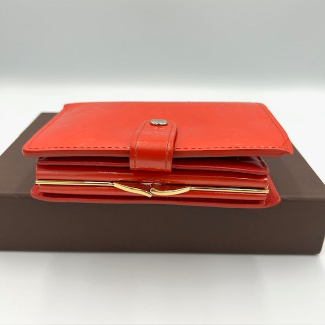 ルイヴィトン ポルトフォイユ･ヴィエノワ ヴェルニ モノグラム がま口二つ折り財布