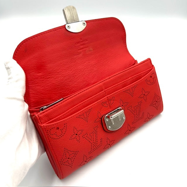 ルイヴィトン マヒナ ポルトフォイユ・イリス 二つ折り長財布