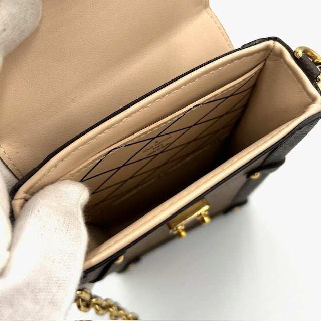 ルイヴィトン モノグラム リバース トランク ヴェルティカル ポシェット ショルダーバック