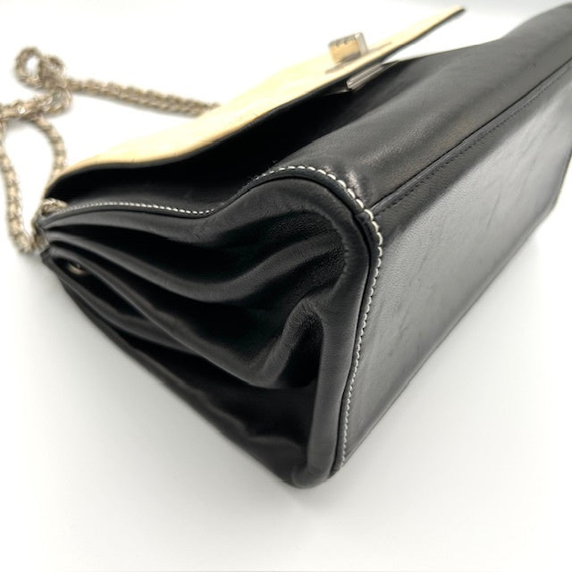 CHANEL シャネル チョコバー 2.55 チェーン ラムスキン ショルダーバッグ