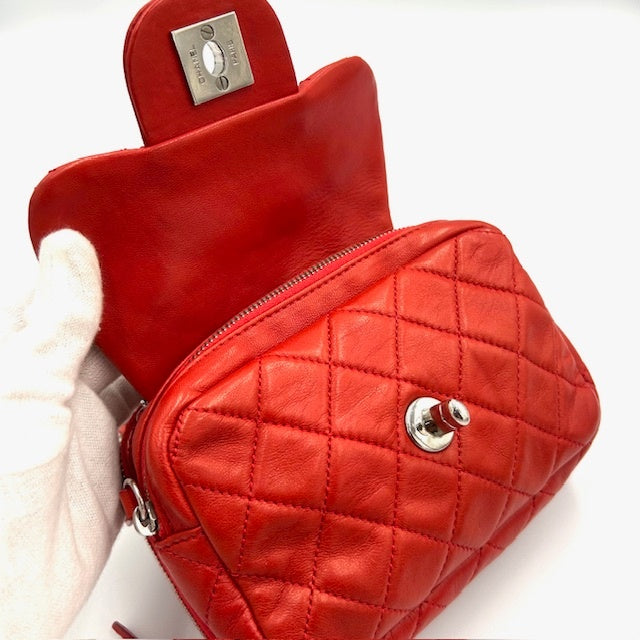 シャネル CHANEL マトラッセ ラムスキン ウォレット チェーンショルダーバック