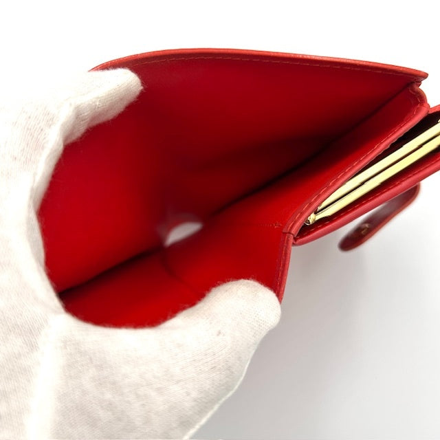 ルイヴィトン ポルトフォイユ･ヴィエノワ ヴェルニ モノグラム がま口二つ折り財布