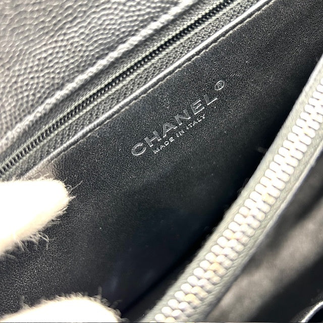 シャネル CHANEL ココハンドル キャビアスキン マトラッセ 2way ショルダー ハンドバッグ