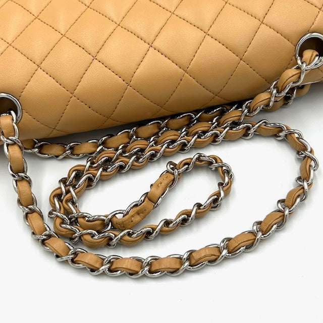 シャネル CHANEL マトラッセ ダブルフラップ 25 ラムスキン チェーンショルダーバック