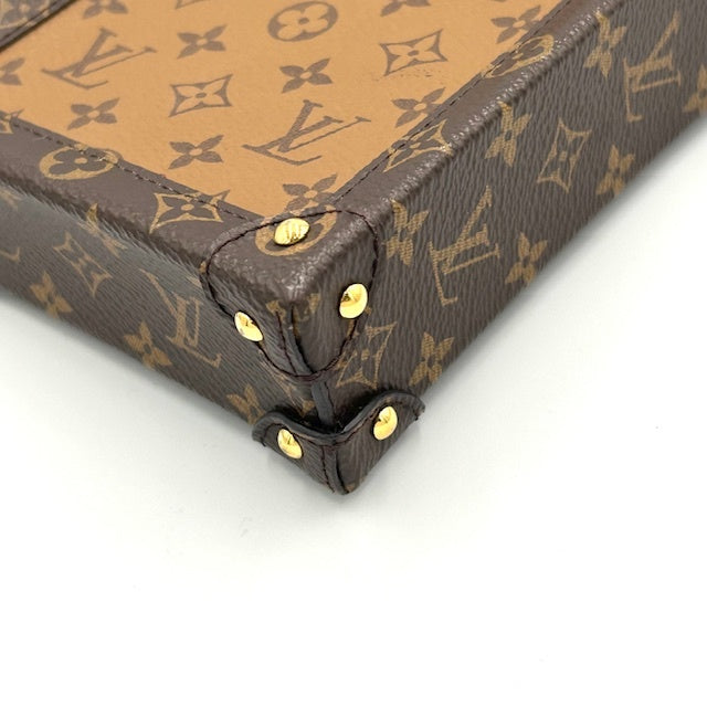 ルイヴィトン モノグラム リバース トランク ヴェルティカル ポシェット ショルダーバック