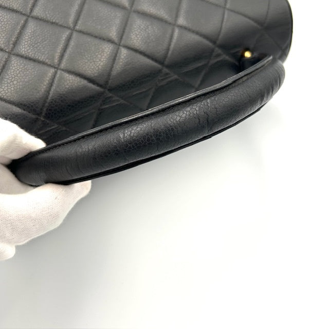 シャネル CHANEL キャビンスキン マトラッセ ケリー型 ハンドバッグ