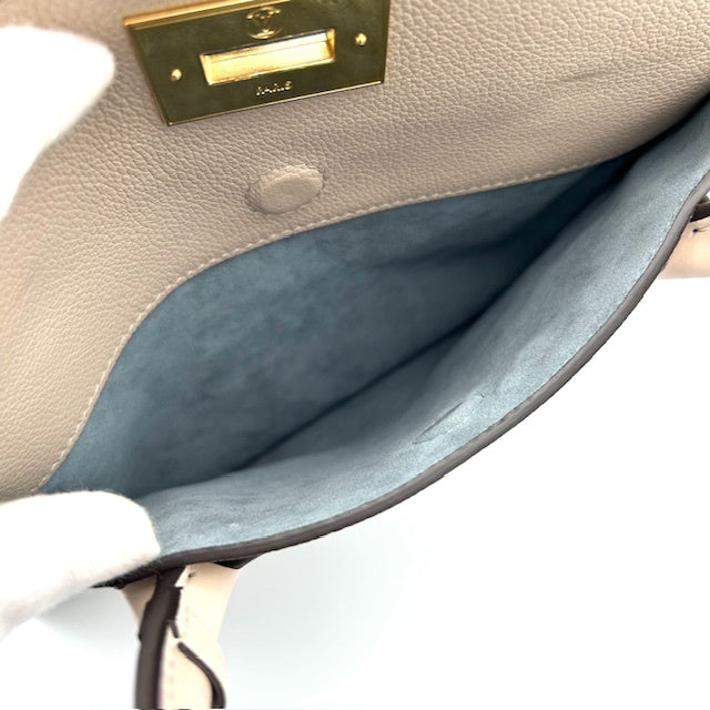 ルイヴィトン モノグラム オンマイサイド ベージュ ハンドバッグ