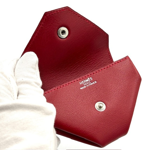 エルメス HERMES ルヴァンキャトル シェーブル コインケース シルバー金具