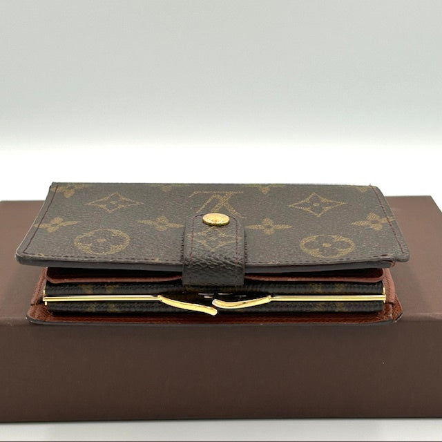 ルイヴィトン ポルトフォイユ・ヴィエノワ モノグラム がま口二つ折り財布