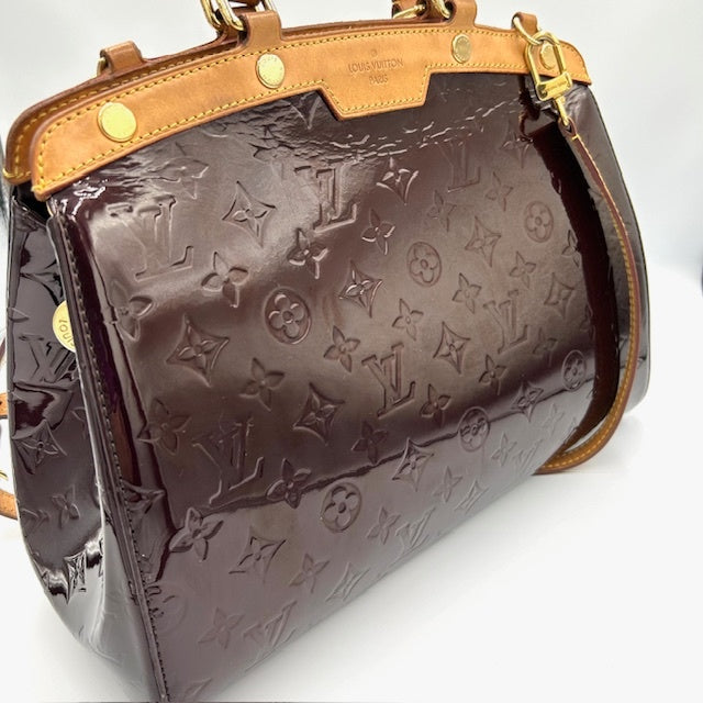 ルイヴィトン ブレアMM ヴェルニ モノグラム  ハンドバッグ ショルダー付