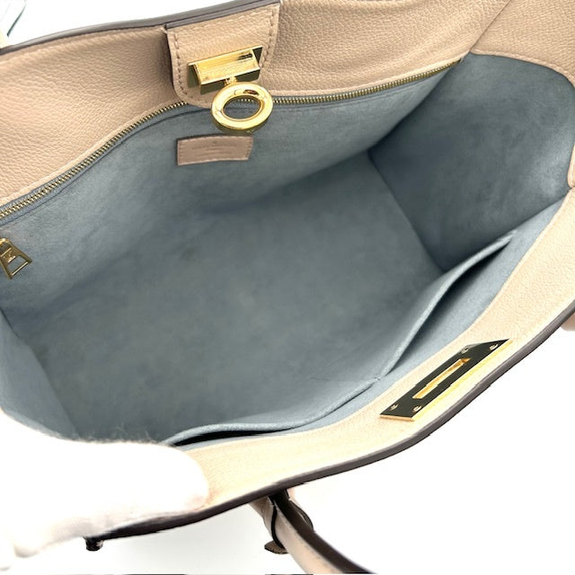 ルイヴィトン モノグラム オンマイサイド ベージュ ハンドバッグ