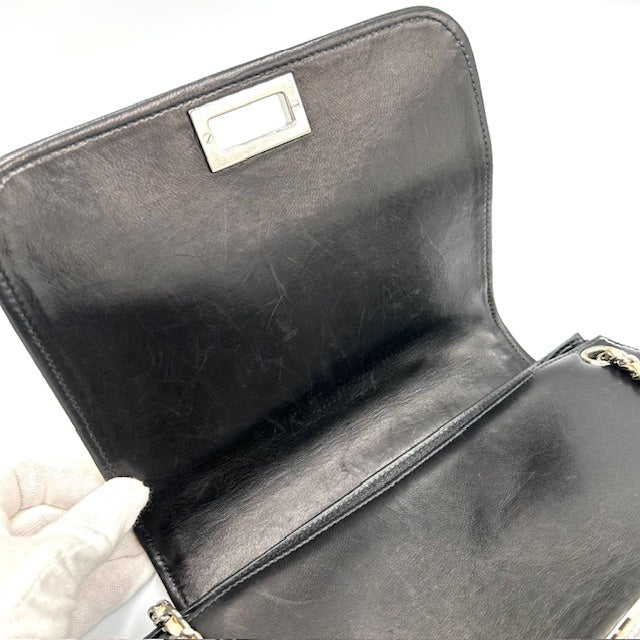 CHANEL シャネル チョコバー 2.55 チェーン ラムスキン ショルダーバッグ