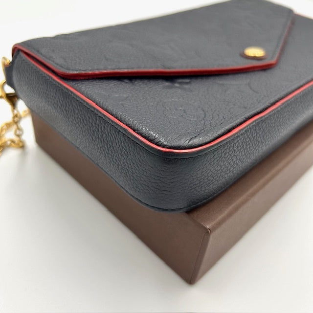 ルイヴィトン モノグラム アンプラント フェリシー チェーン ショルダーバッグ