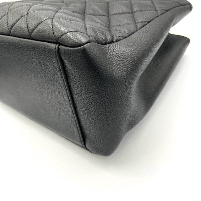 シャネル CHANEL キャビアスキン GSTトート チェーンバック ゴールド金具