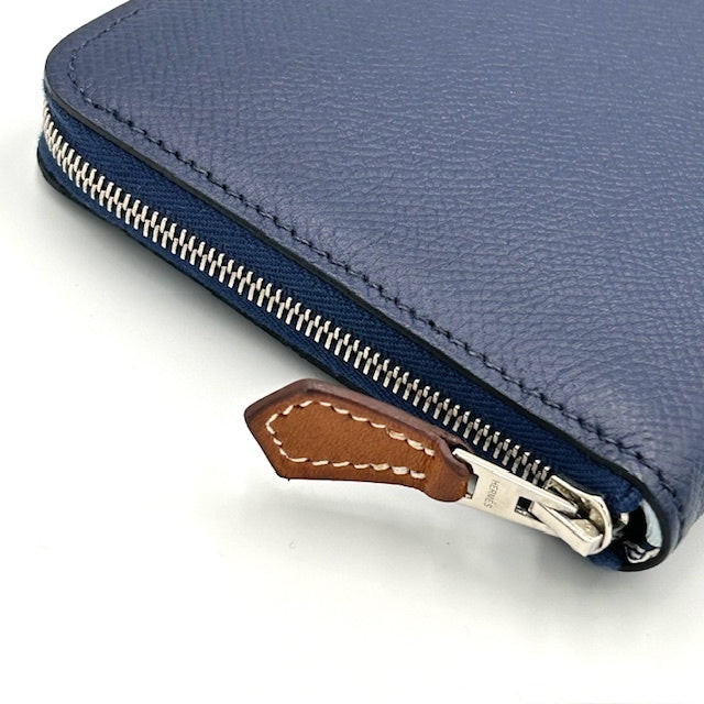 エルメス HERMES アザップロング ヴォーエプソン シルクイン 長財布